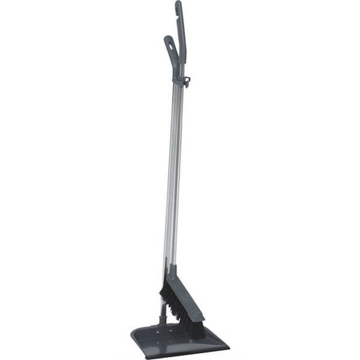 Langskaftet fejebakke og kost 90 cm