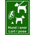 Hundeskilt | Lort i pose | A5