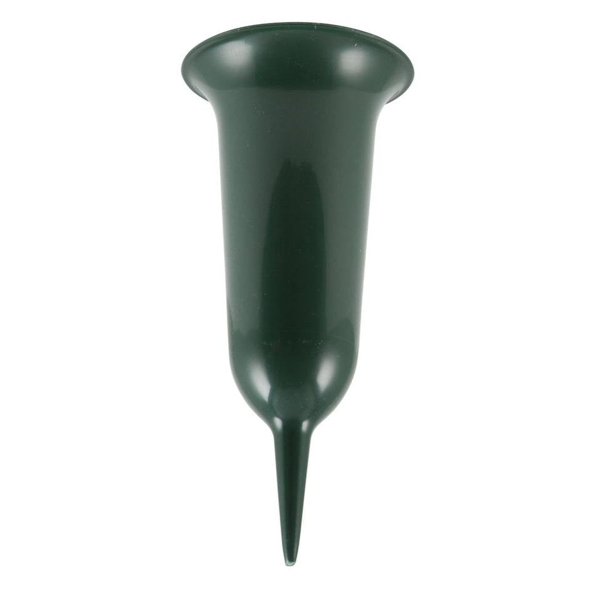 Gravvase med spids | H 21 cm. | Grøn