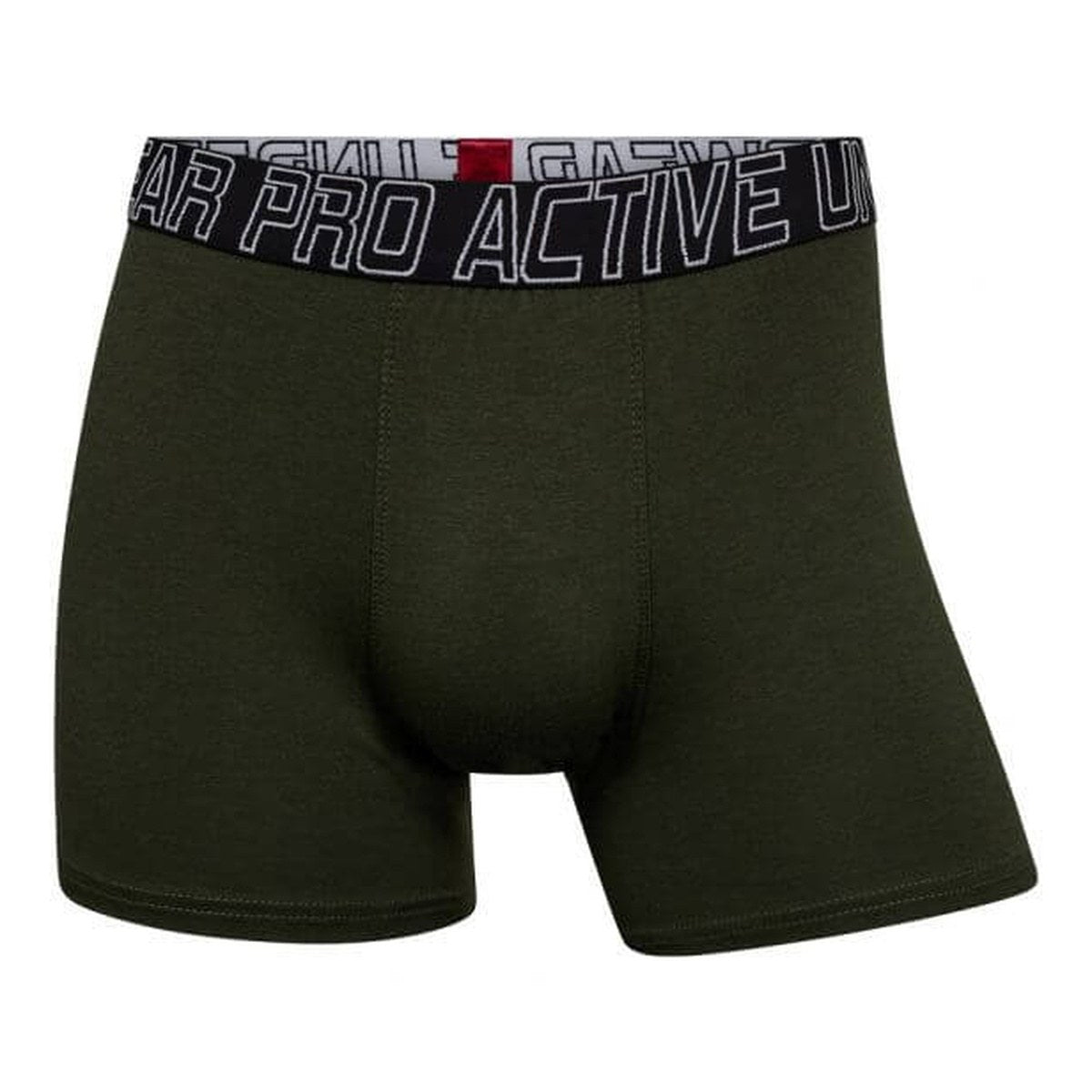 Mørkegrøn bambus boxershorts med sort elastik i taljen