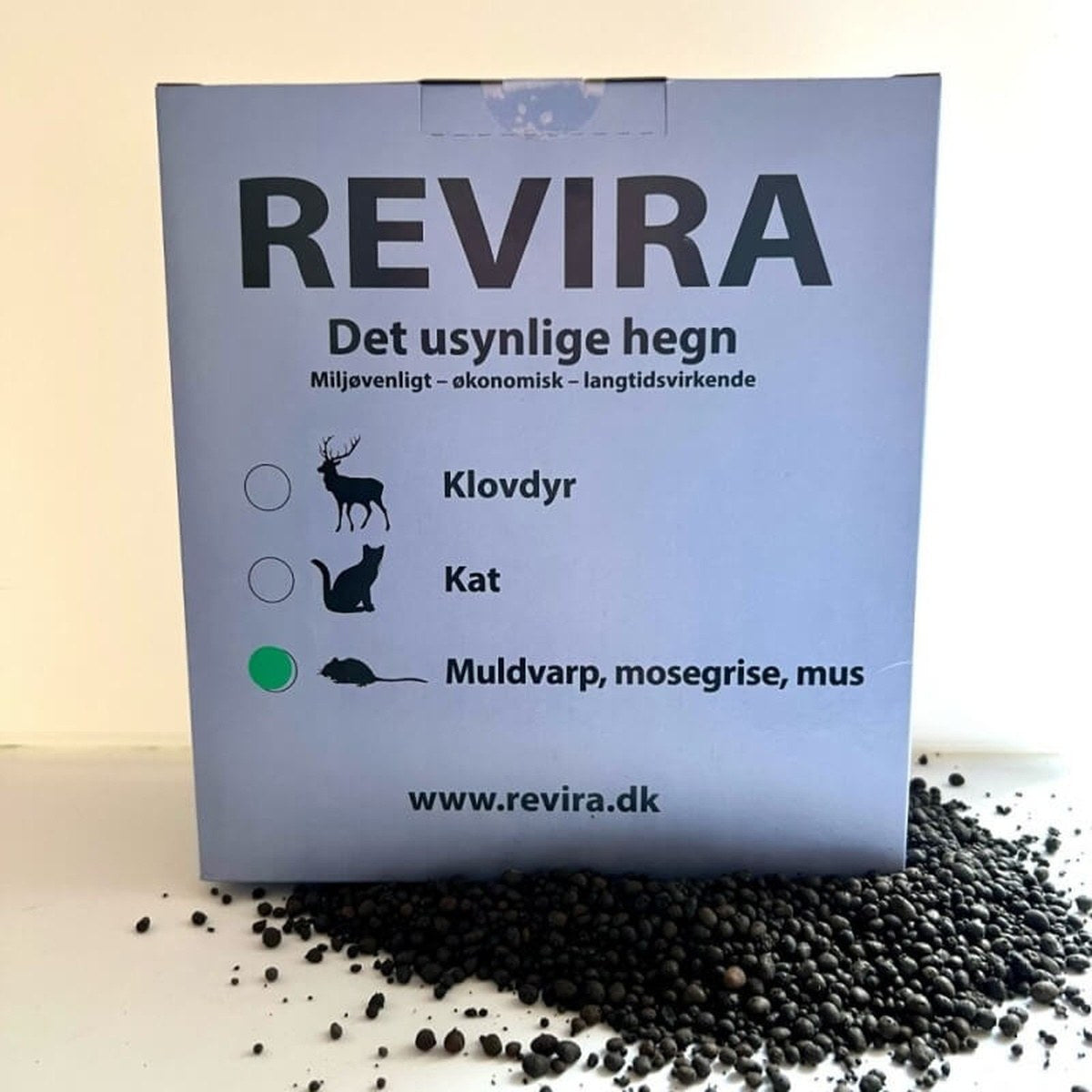 Miljøvenligt usynligt hegn mod muldvarper