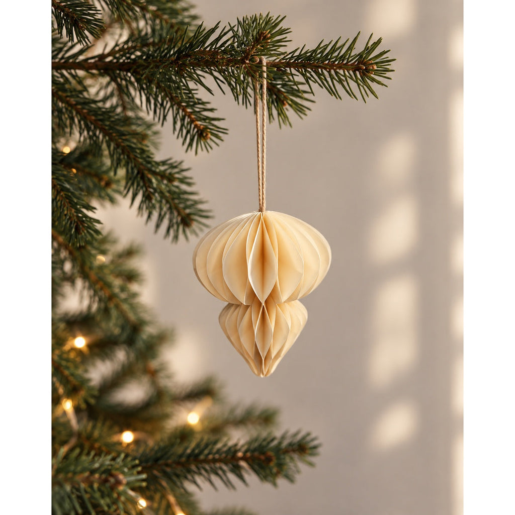 Papirornament creme – miljøbillede
