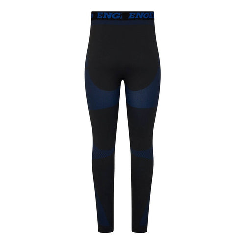 Engel Seamless Long Johns i sort med blå detaljer.