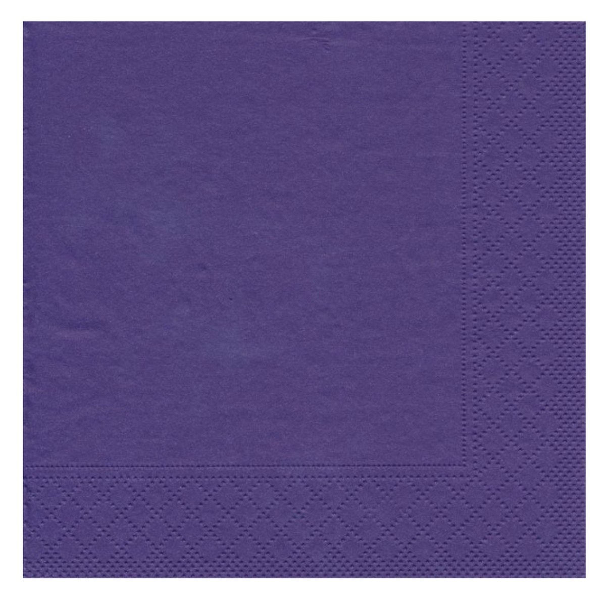 Ensfarvet middags serviet | 20 x 20 cm. | Flere farver