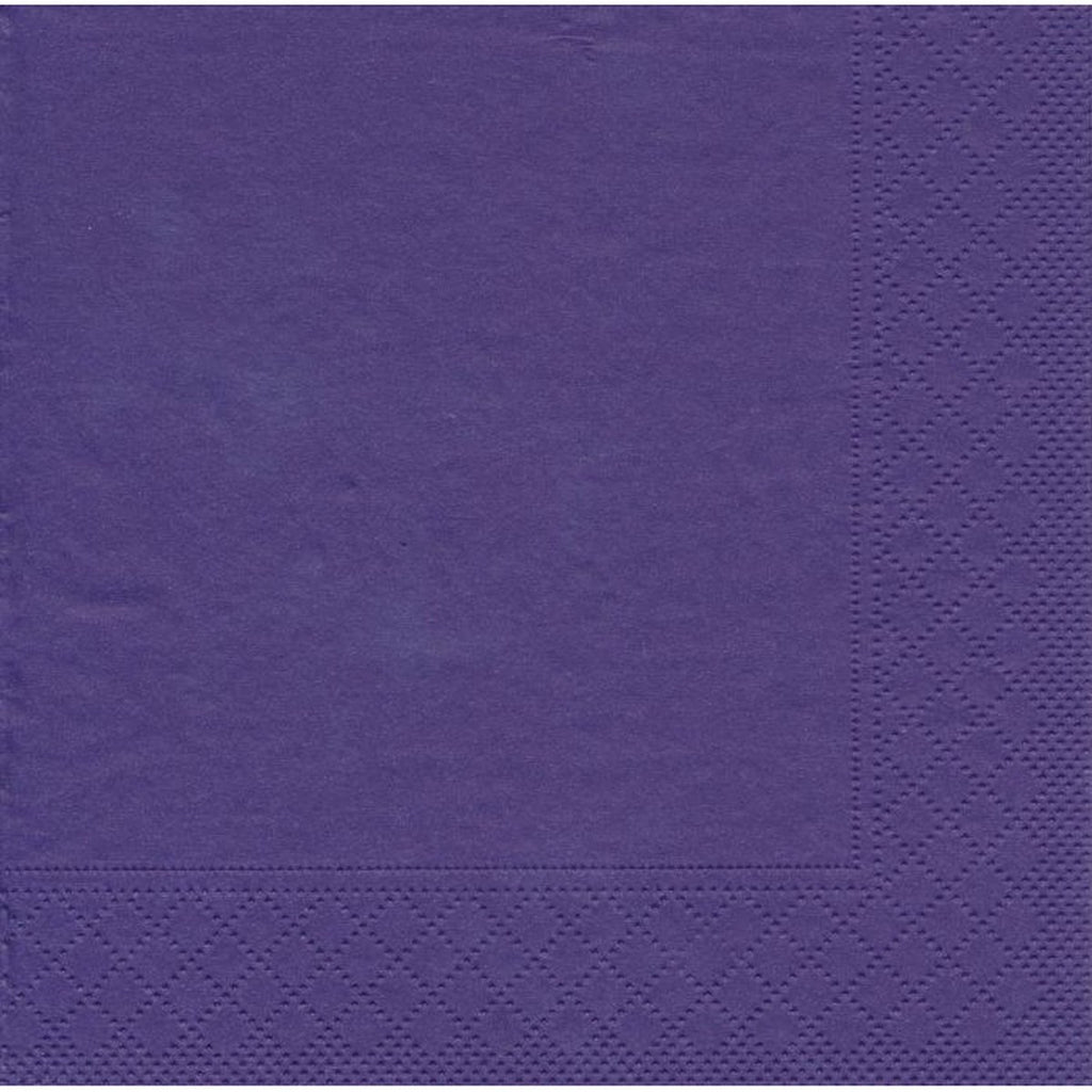 Ensfarvet frokost serviet | 17 x 17 cm. | Flere farver