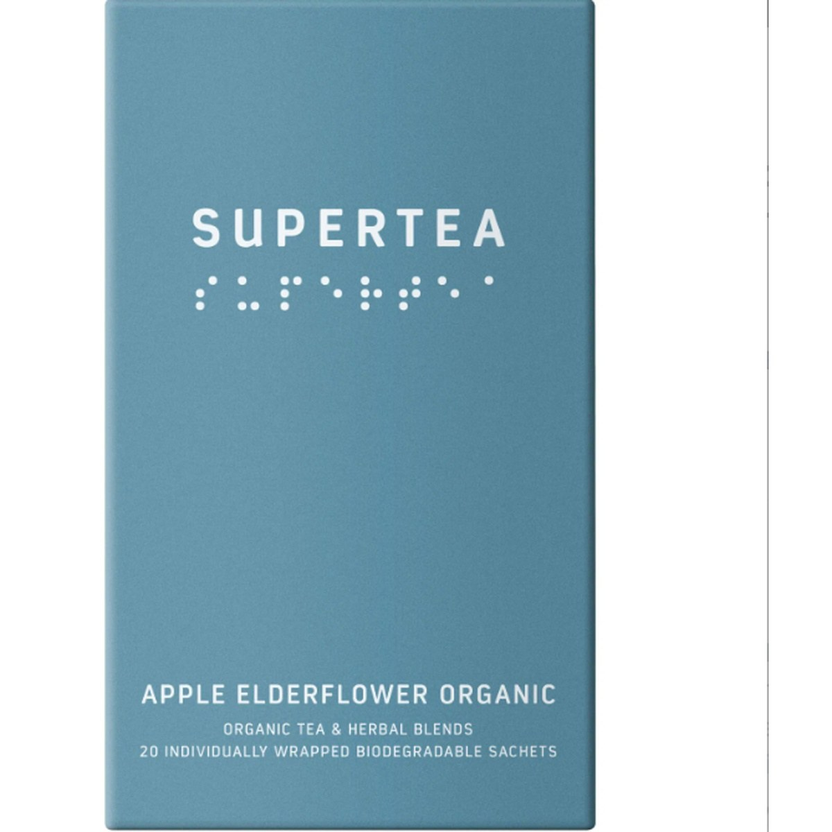 Økologisk Supertea Apple Elderflower Organic te fra Teministeriet, blå pakke